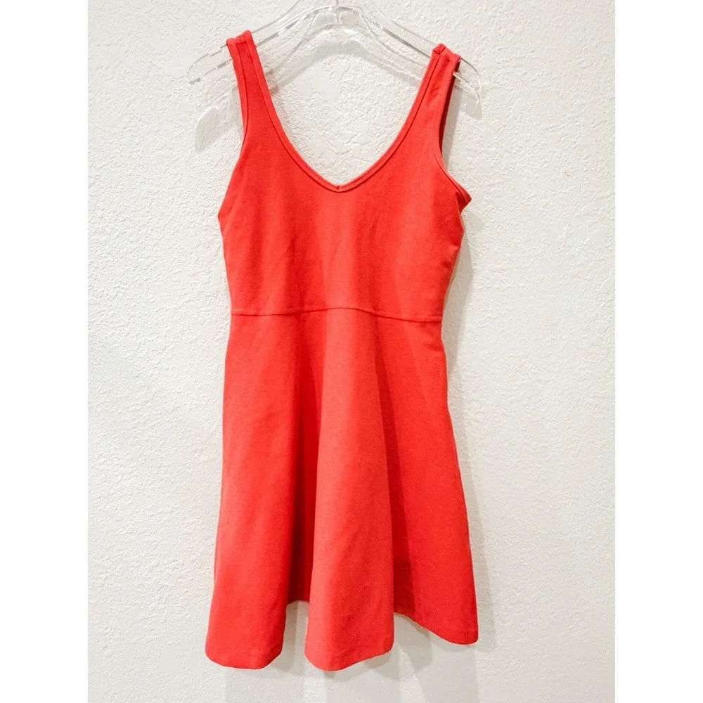 Beyond Yoga Spacedye Apricot Coral Tank Dress XS Fit & Flare Athleisure Cute